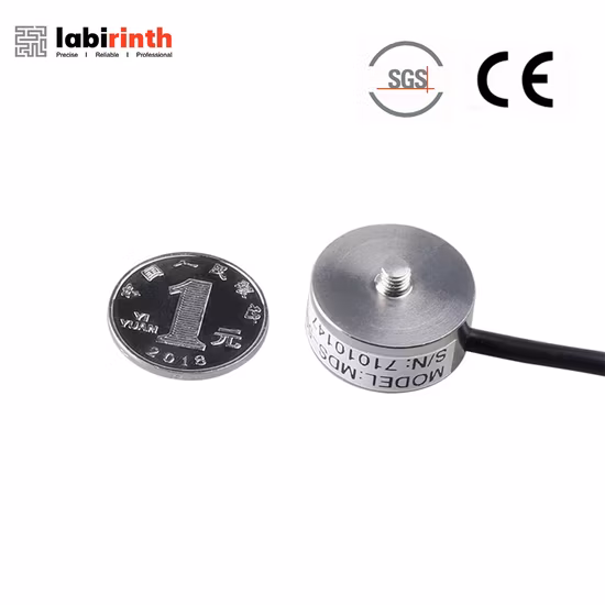 Mds Micro Botão de Aço Inoxidável Tipo Célula de Carga Sensor de Peso Miniatura de Compressão Redonda para Medição de Força